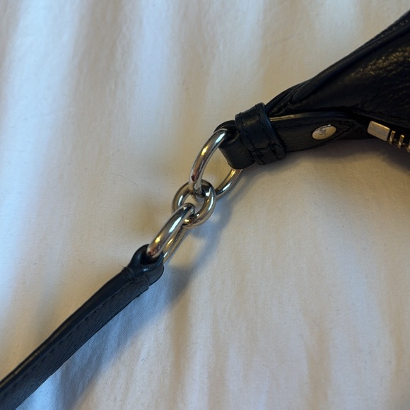 Black Leather Coach Shoulder Bag - Picture 5 of 7